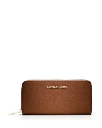 michael michael kors wallet saffiano zip around continental